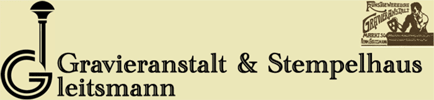 Gravieranstalt & Stempelhaus Gleitsmann<br />Warenpräsentationsseite & eCommerce-Shop